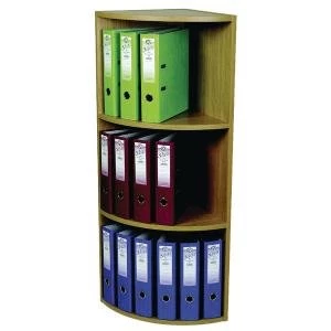 image of Rotadex Corner Unit 3 Tier Light Oak CU20