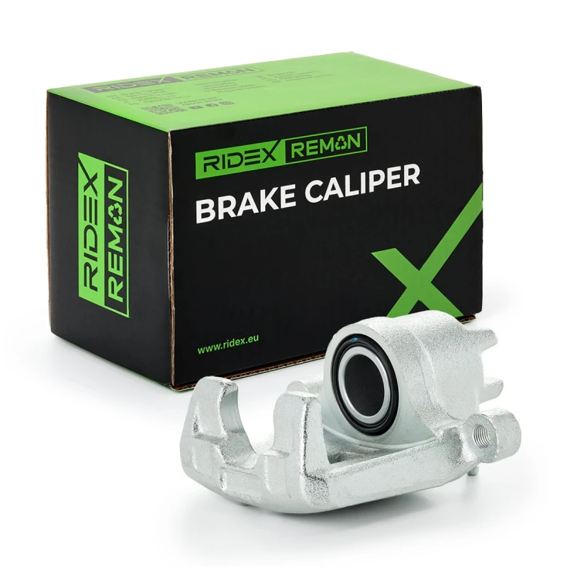 Image of RIDEX REMAN 78B0046R Brake caliper Rear Axle, without holder Grey Cast Iron Brake Caliper (78)