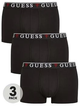 Image of Guess 3 Pack Boxers - Black Size M Men