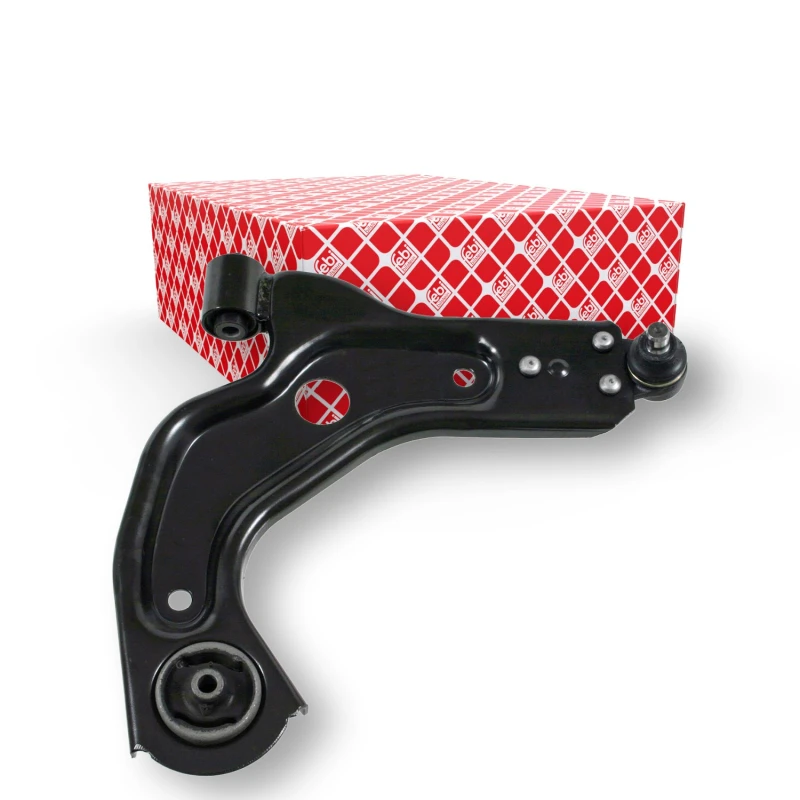 Image of FEBI BILSTEIN 14243 Suspension arm Control Arm, Sheet Steel, Lower, with ball joint, with rubber mounts Sheet Steel Track Control Arm (273)