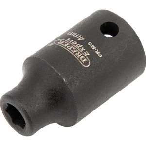 Image of Draper Expert 1/4" Drive Hi Torq Hexagon Impact Socket Metric 1/4" 4mm
