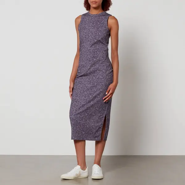 Image of Barbour International Sanderson Stretch-Cotton Jersey Midi Dress - UK 8