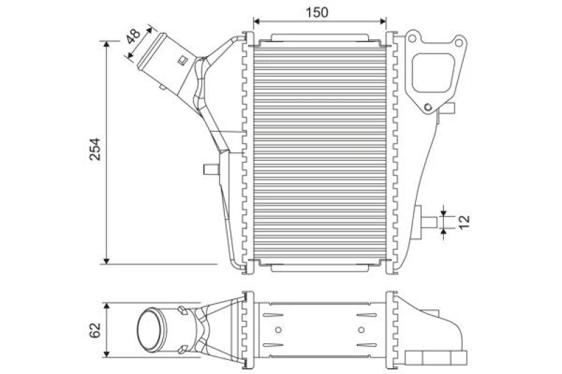 Image of Intercooler VALEO 818686