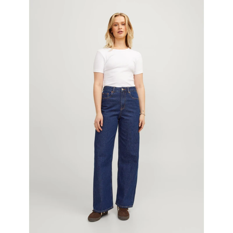 Image of JJXX Womens Tokyo Wide Leg Jeans Dark Blue Denim female 31 L30