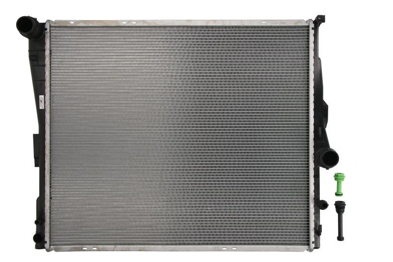 Image of NRF 53117 Engine radiator EASY FIT, Brazed cooling fins, Aluminium, with mounting parts Aluminium Radiator,engine cooling (470)