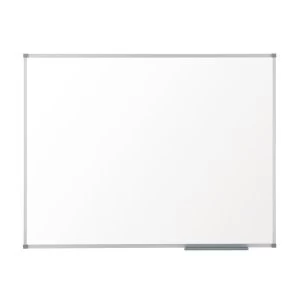 Nobo Prestige Enamel Eco 1500 x 1000mm Magnetic Whiteboard with Enamel Surface Aluminium Trim and Fixing Kit