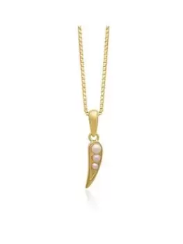 image of Rachel Jackson London Mini Kindred Pearl Necklace - Gold, Women