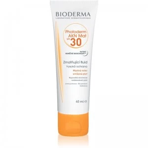 image of Bioderma Photoderm AKN Mat Protective Matt Fluid for Face SPF 30 40ml