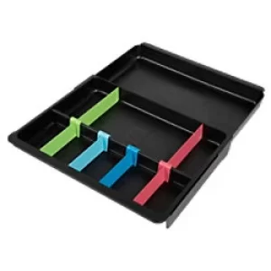 Image of Exacompta Drawer Organiser Eco Plastic Assorted 24.6 x 29.8 x 3.6cm Pack of 6