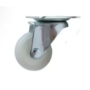 Image of GTV 30mm Plastic Swivel Castor Wheel Furniture Caster - White, Pack of 1