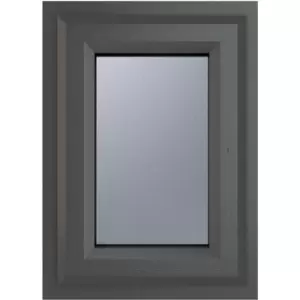 Image of Crystal Casement uPVC Window Top Opening 440mm x 610mm Obscure Double Glazing /White (each) in Grey