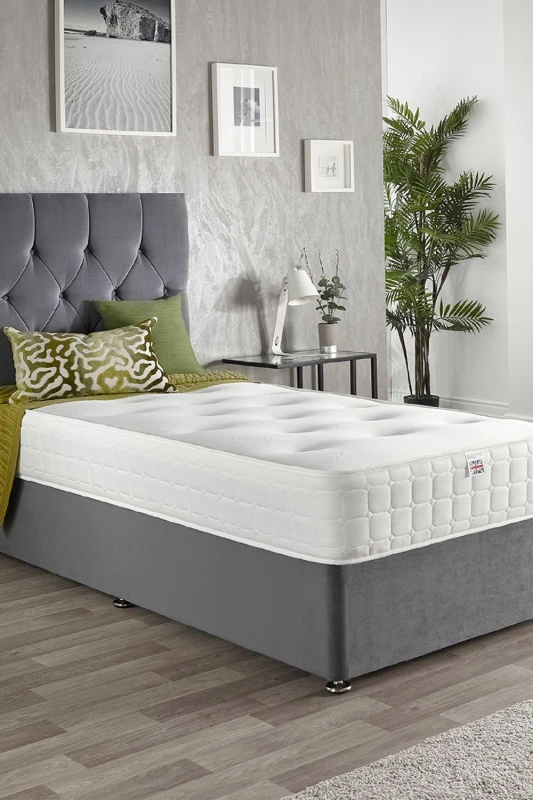 Image of Aspire Aspire Cool Touch Classic Bonnell Roll Mattress in White Size: Double White Double Unisex 5057632154361