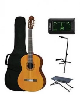 image of Yamaha C40 Classical Guitar Performance Pack With Free Online Music Lessons