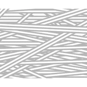 Image of Origin Murals Striped Criss Cross Pattern Grey Wall Mural - 3.5 x 2.8m