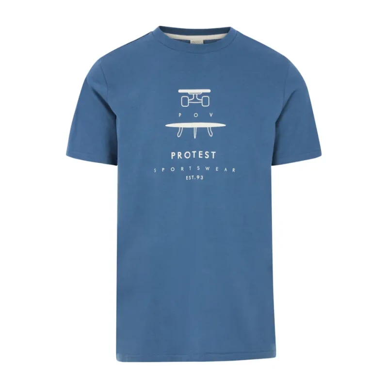 Image of Protest T-Shirt Protest Andros Bleu Male XL