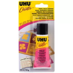 image of UHU 3-62932 Creativ' Fabrics Glue 40g