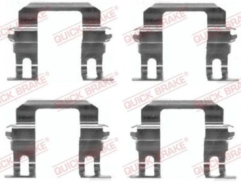 Image of QUICK BRAKE Brake pad fitting kit QUICK BRAKE 109-1275