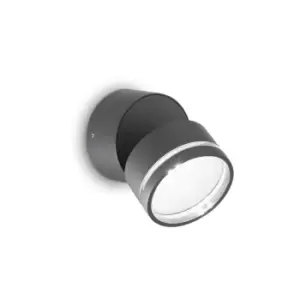 Image of Omega Round Single Spotlight Anthracite IP54 4000K
