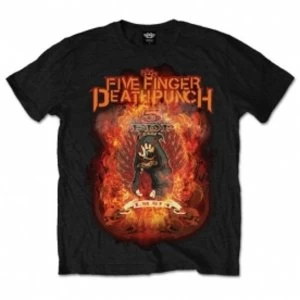 Image of Five Finger Death Punch Mens Tee: Burn in Sin Large Black