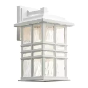 Image of Outdoor IP44 1 Bulb Wall Light Lantern White LED E27 40W d01625