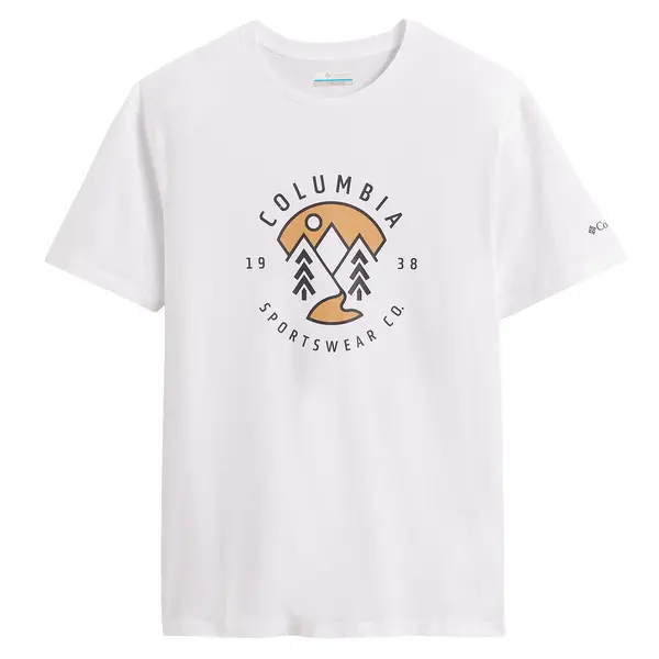 Image of Columbia Grey Marl Rapid Ridge Graphic Tee grey Male S 211863UK