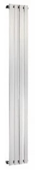 Image of Wickes Haven Flat Panel Vertical Designer Radiator - Chrome 1800 x 630 mm