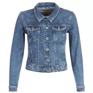 Image of Only ONLTIA womens Denim jacket in Blue - Sizes UK 6,UK 8,UK 10,UK 12,UK 14,UK 16