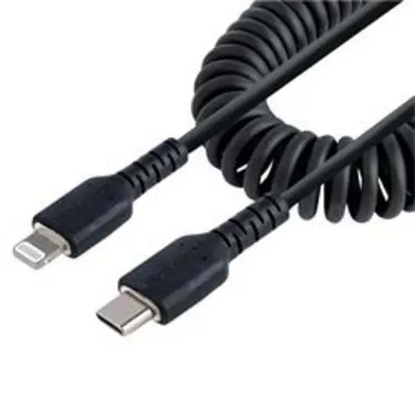 Image of StarTech.com USB C to Lightning Cable Black RUSB2CLT50CMBC