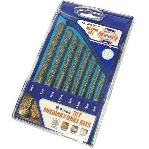 image of Faithfull Standard Masonry Drill Set of 8 4-10mm