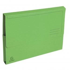 Image of Forever Document Wallet A4 290gsm Green Pack 50 73963EX