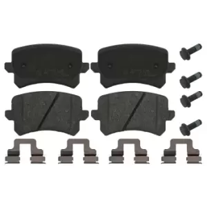 Image of Brake Pad Set ADV184231 by Blue Print rear axle