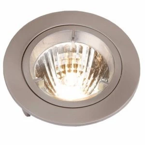 image of KnightsBridge MR16 Die-Cast 50mm 12V Low Voltage Fixed Downlight - Brushed Chrome