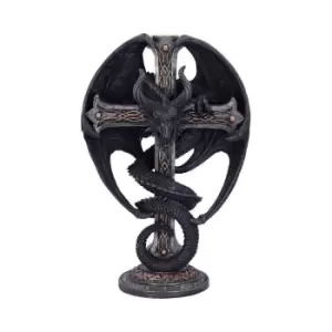 image of Dark Ember Candle Holder 24.5cm