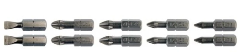 Image of YATO YT-04822 Screwdriver Bit Set Number of tools: 10 Screwdriver Bit Set (6625)