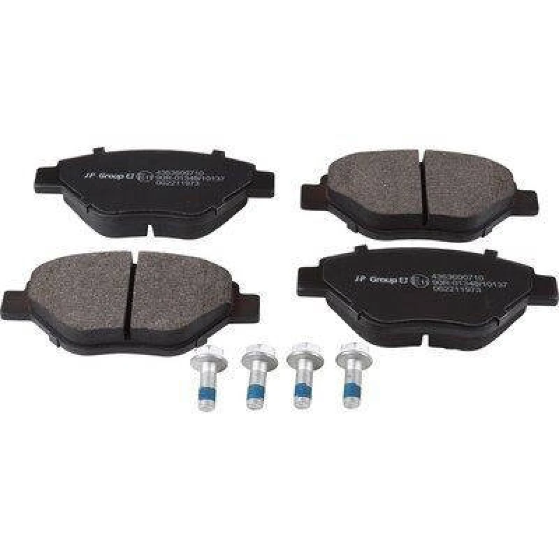 Image of JP GROUP 4363600710 Brake pad set JP Front Axle, excl. wear warning contact Brake Pad Set,disc brake (402)