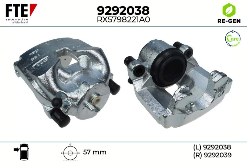Image of Brake caliper FTE 9292038