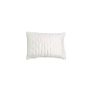 image of Donna Karan Essential Quilted Standard Pillowcase, Ivory