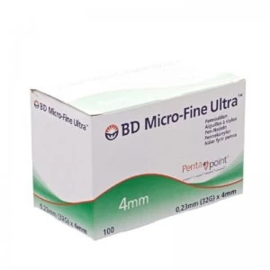 Image of BD Microfine Pen Needles 4mm/32G 100 Pack