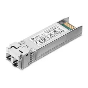 Image of TP-LINK 10GBase-SR SFP+ LC Transceiver. SFP transceiver type: Fiber optic Maximum data transfer rate: 10000 Mbps Interface type: SFP+. Product colour:
