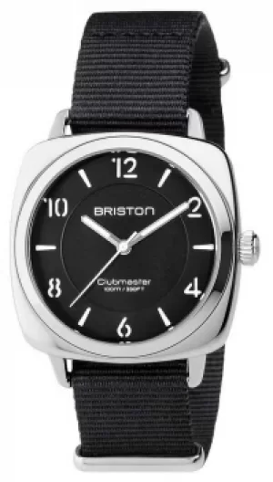 Image of Briston Unisex Clubmaster Chic Black Steel With Nato Strap Watch