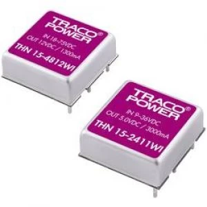 Image of DCDC converter print TracoPower THN 15 2411WI 24 Vdc 5 Vdc