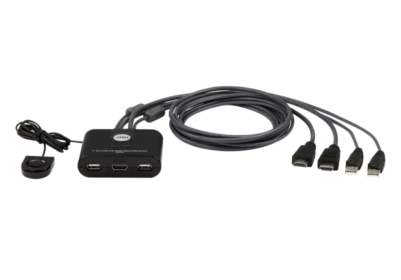 Image of 2-Port USB FHD HDMI Cable KVM Switch