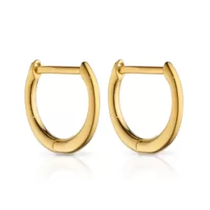 image of Aiyana Anahita Gold Plated Hinged Hoop Earrings