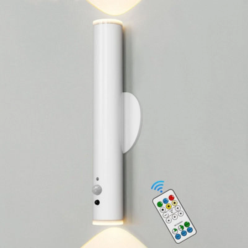 Image of Harper Living Battery Operated Wall Lights With Motion Sensor, Rechargeable Wall Lamp Indoor, LED Wall Sconce Lights, White