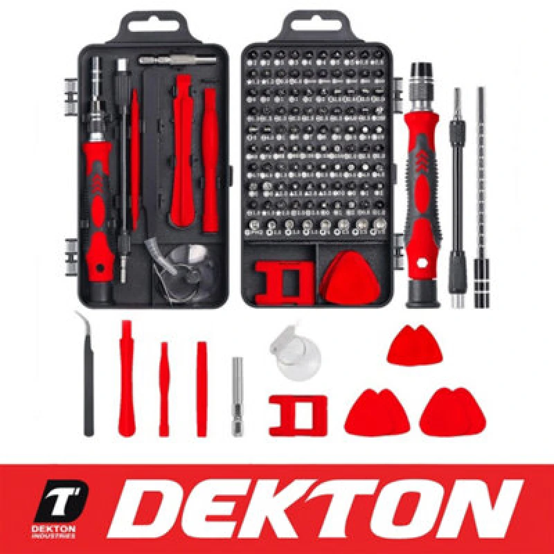 Image of Dekton 115Pc Precision Magnetic Screwdriver Set PC Mobile Repair Tool Kit