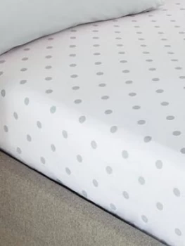 image of Catherine Lansfield Polka Dot Fitted Sheet