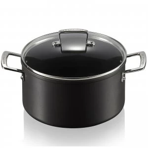 Image of Le Creuset Toughened Non Stick Deep Casserole Dish - 24cm