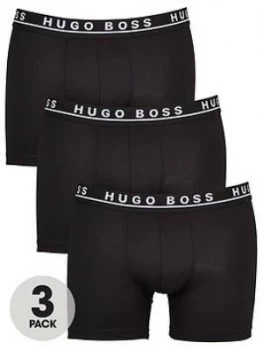 image of Hugo Boss 3 Pack Boxer Briefs Black Size L Men