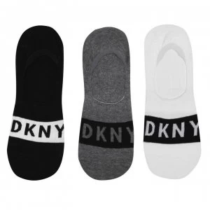 image of DKNY Liner Socks - Black/Gry/Wht