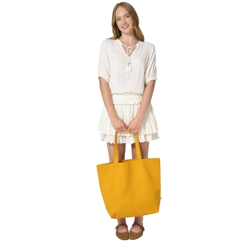 Image of Westford Mill Womens Maxi Tote Bag in Amber Amber Female One Size